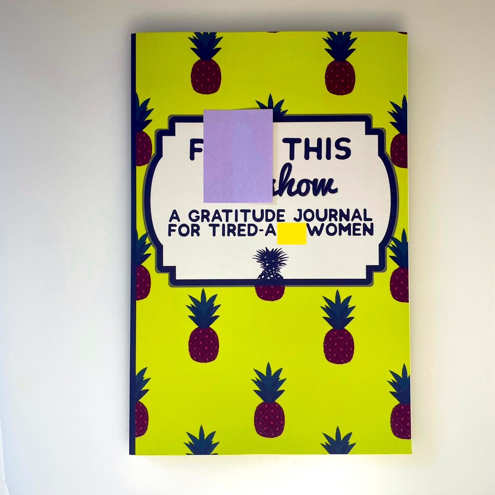 ⭐️ 5/$25 Funny paperback gratitude journal